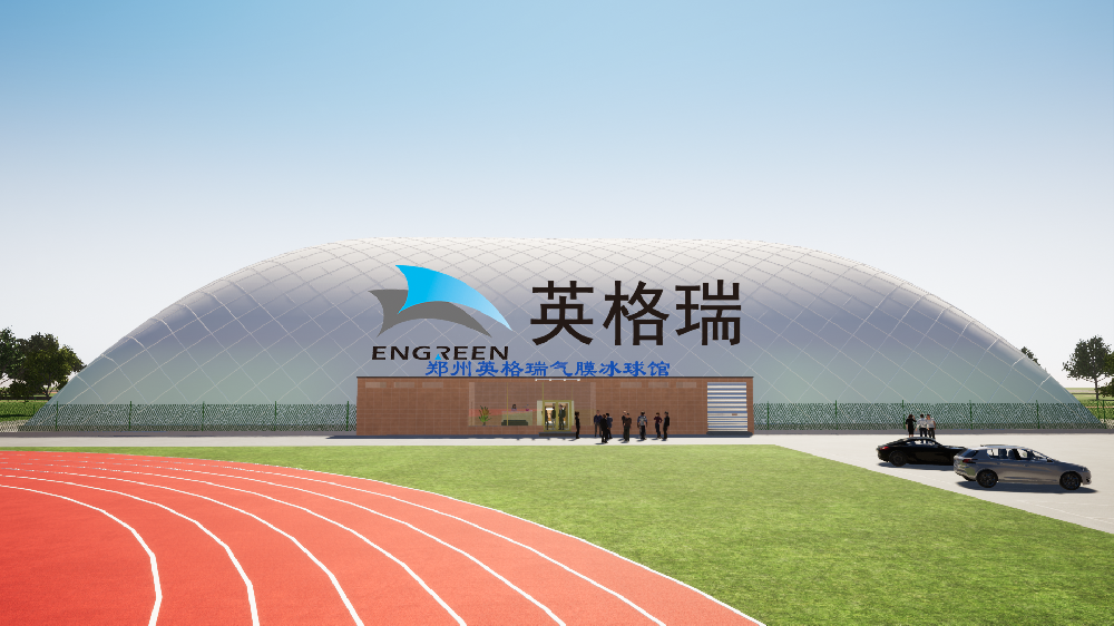 在香蕉在线播放APP体育馆里搭建冰球运动馆，一年四季都能享受滑冰乐趣！